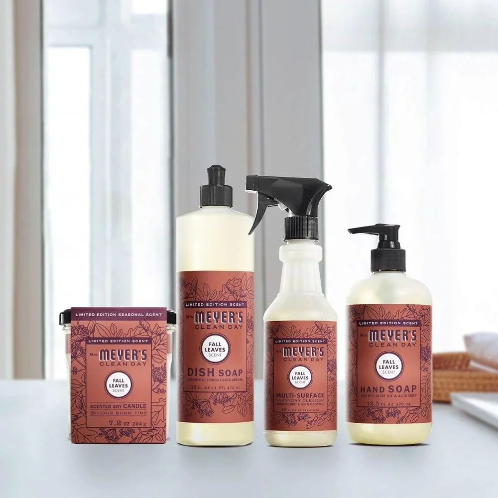 CLEAN DAY Fall Leaves Hand Soap - Moisturizing, 12.5 oz Cruelty-Free Formula